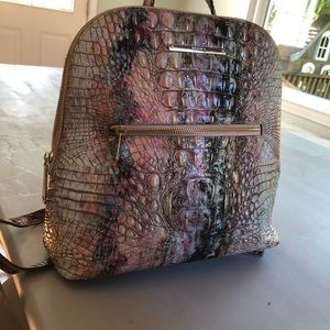 Brahmin multicolored backpack purse